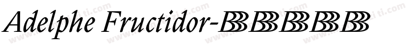 Adelphe Fructidor字体转换